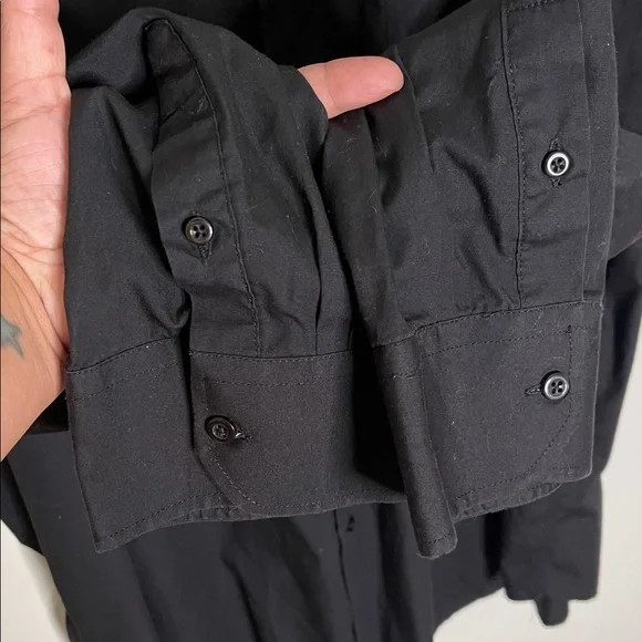 Black Button-Up Dress Shirt - Picture 4 of 7